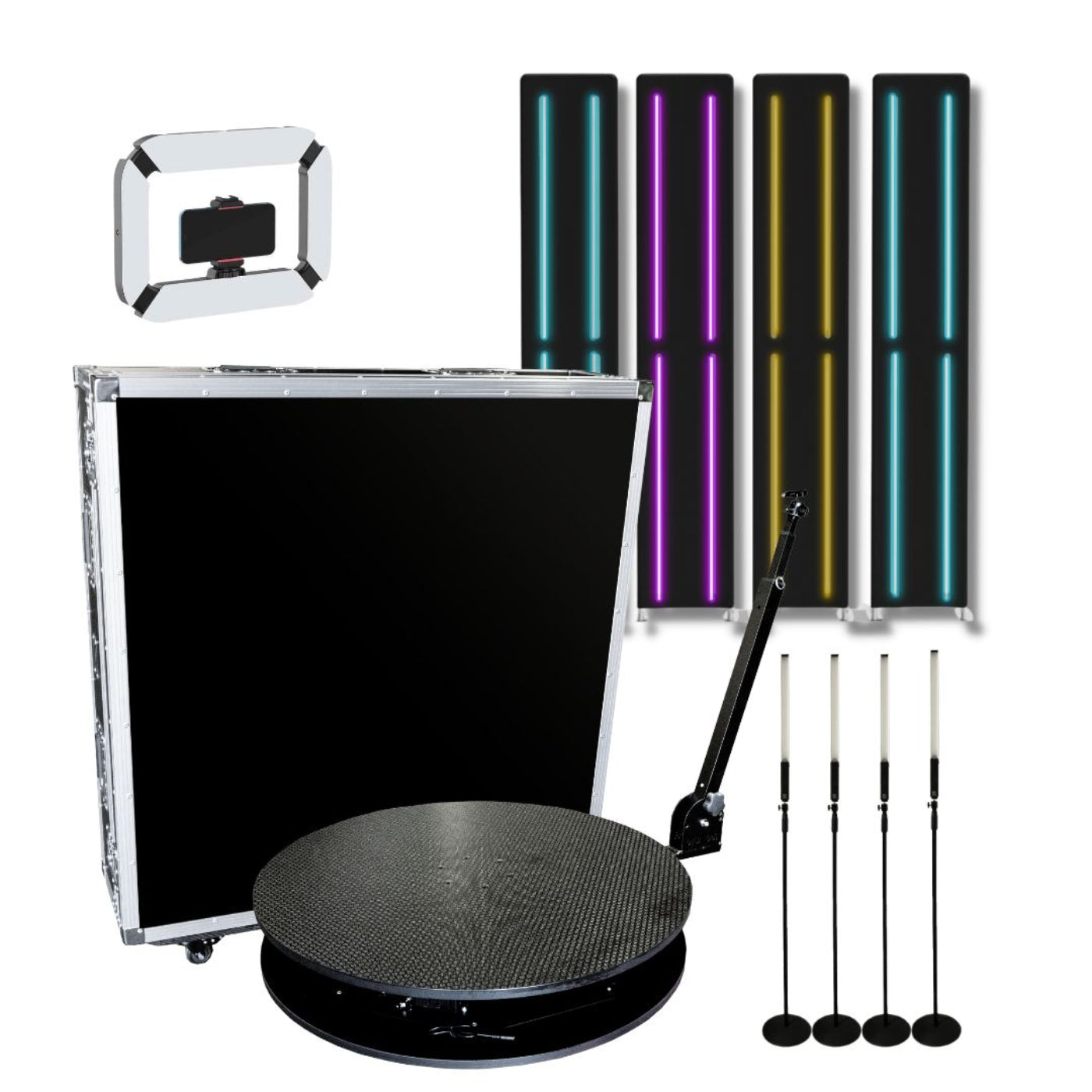 SpinPix360 RevoSpin RA-6 Automatic 360 Photo Booth In Hard Case - 35" Custom Package