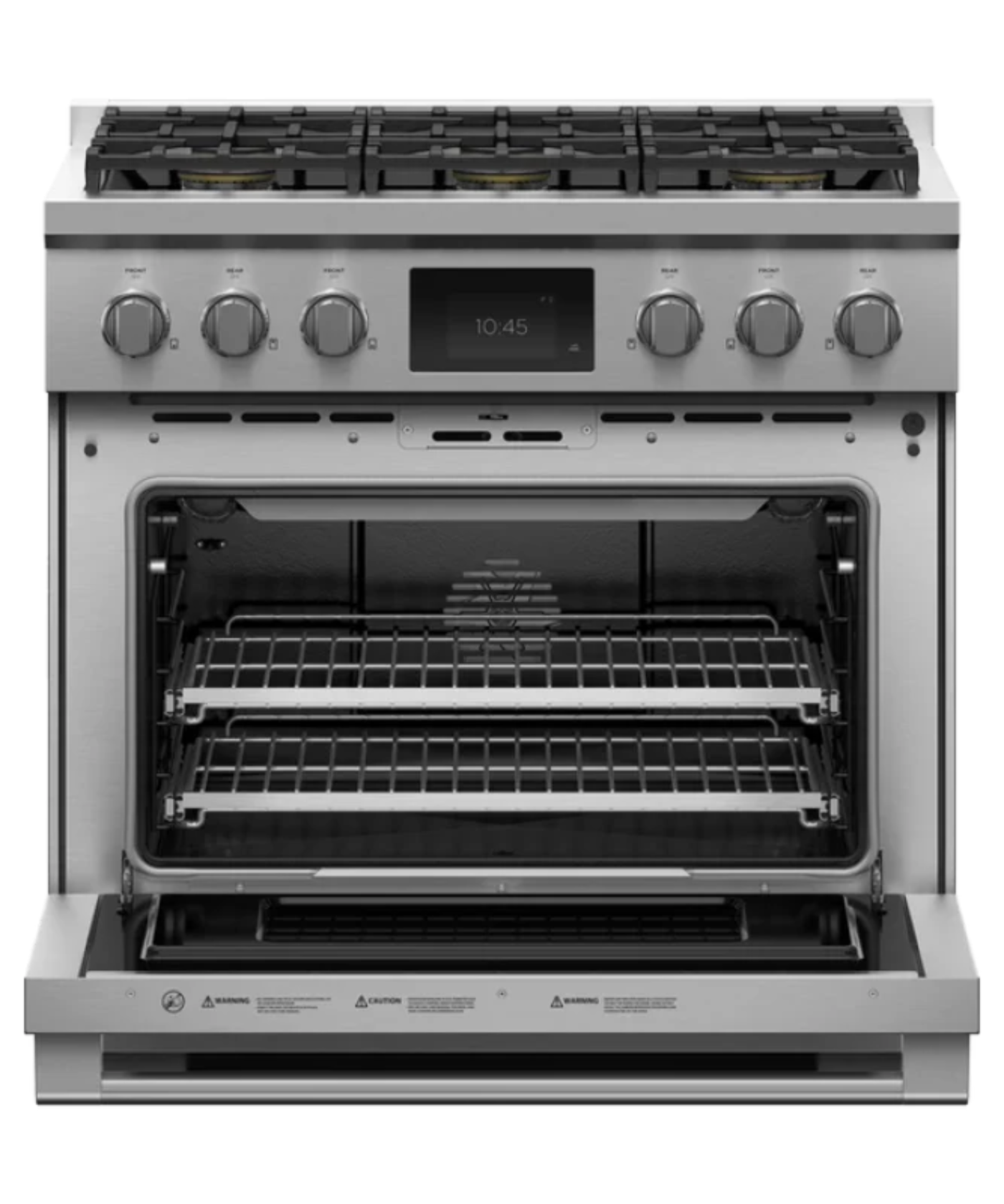 Fisher Paykel 36" Series 9 Professional 6 Burner Dual Fuel Self-Cleaning Range, LPG Stainless Steel - RDV3366L