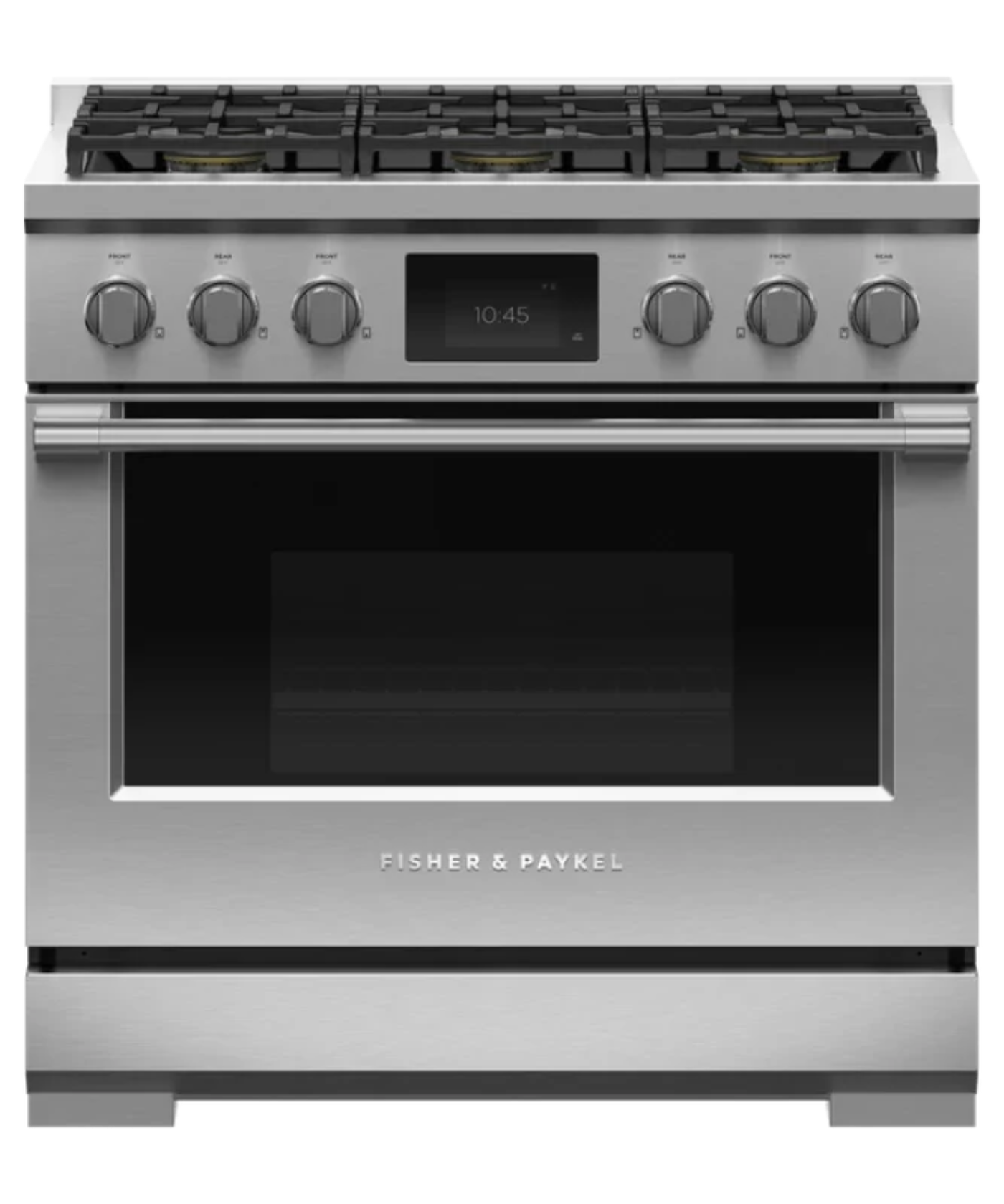Fisher Paykel 36" Series 9 Professional 6 Burner Dual Fuel Self-Cleaning Range, Natural Gas Stainless Steel - RDV3366N