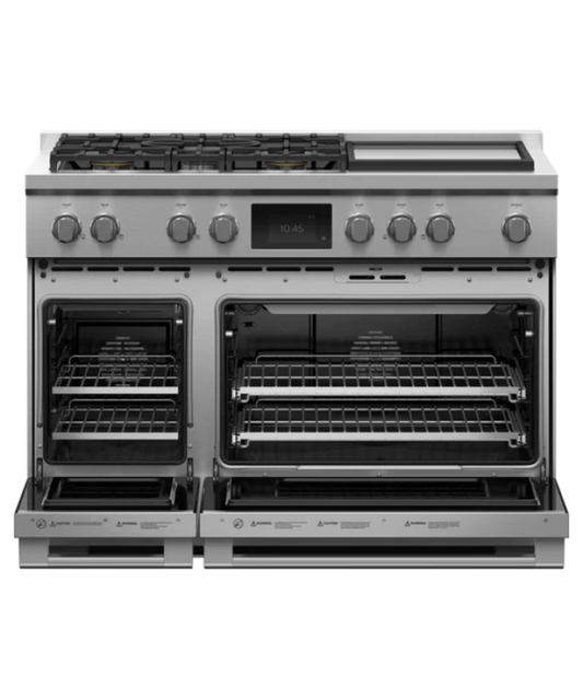 Fisher Paykel Dual Fuel Range, 48", 5 Burners with Griddle, Self-cleaning, LPG Other - RDV3485GDL