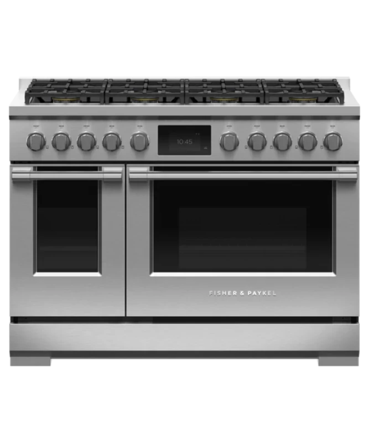 Fisher Paykel 48" Series 9 Professional 8 Burner Dual Fuel Self-Cleaning Range, Natural Gas Stainless Steel - RDV3488N
