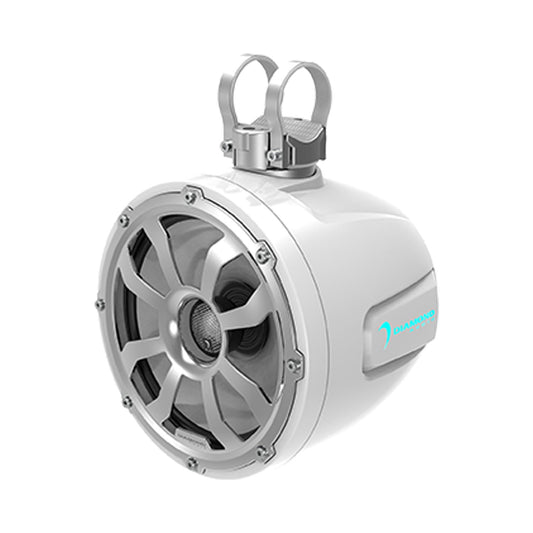 Diamond Audio 10" 2-Way Marine Tower Speaker w/Titanium Dome Tweeter (White) - POD10F4W