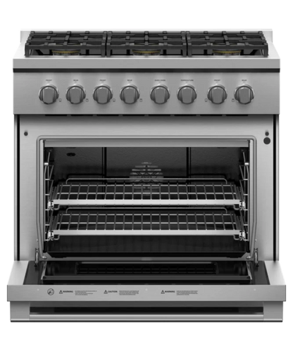Fisher Paykel Gas Range, 36", 6 Burners, LPG Other - RGV3366L
