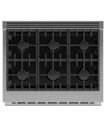 Fisher Paykel 36" Series 7 Professional 6 Burner Gas Range, Natural Gas Stainless Steel - RGV3366N