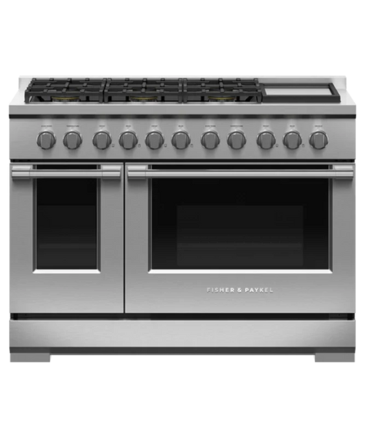 Fisher Paykel Gas Range, 48", 6 Burners with Griddle Other - RGV3486GDL