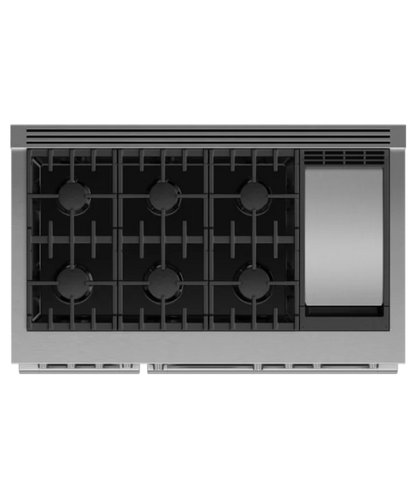 Fisher Paykel 48" Series 7 Professional 6 Burner with Griddle Gas Range, Natural Gas Stainless Steel - RGV3486GDN