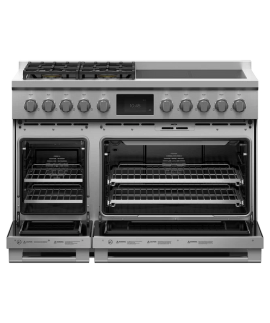 Fisher Paykel Dual Fuel Range, 48", 4 Burners, 4 Induction Zones, Self-cleaning, LPG Other - RHV3484L