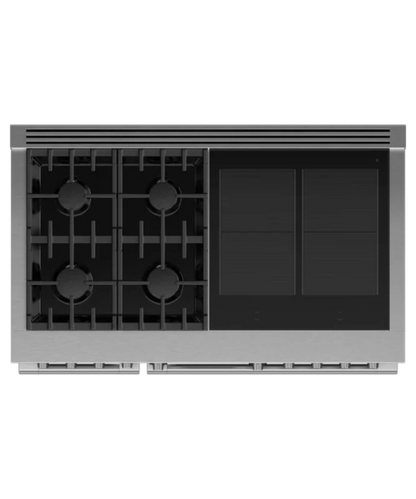 Fisher Paykel Dual Fuel Range, 48", 4 Burners, 4 Induction Zones, Self-cleaning, LPG Other - RHV3484L