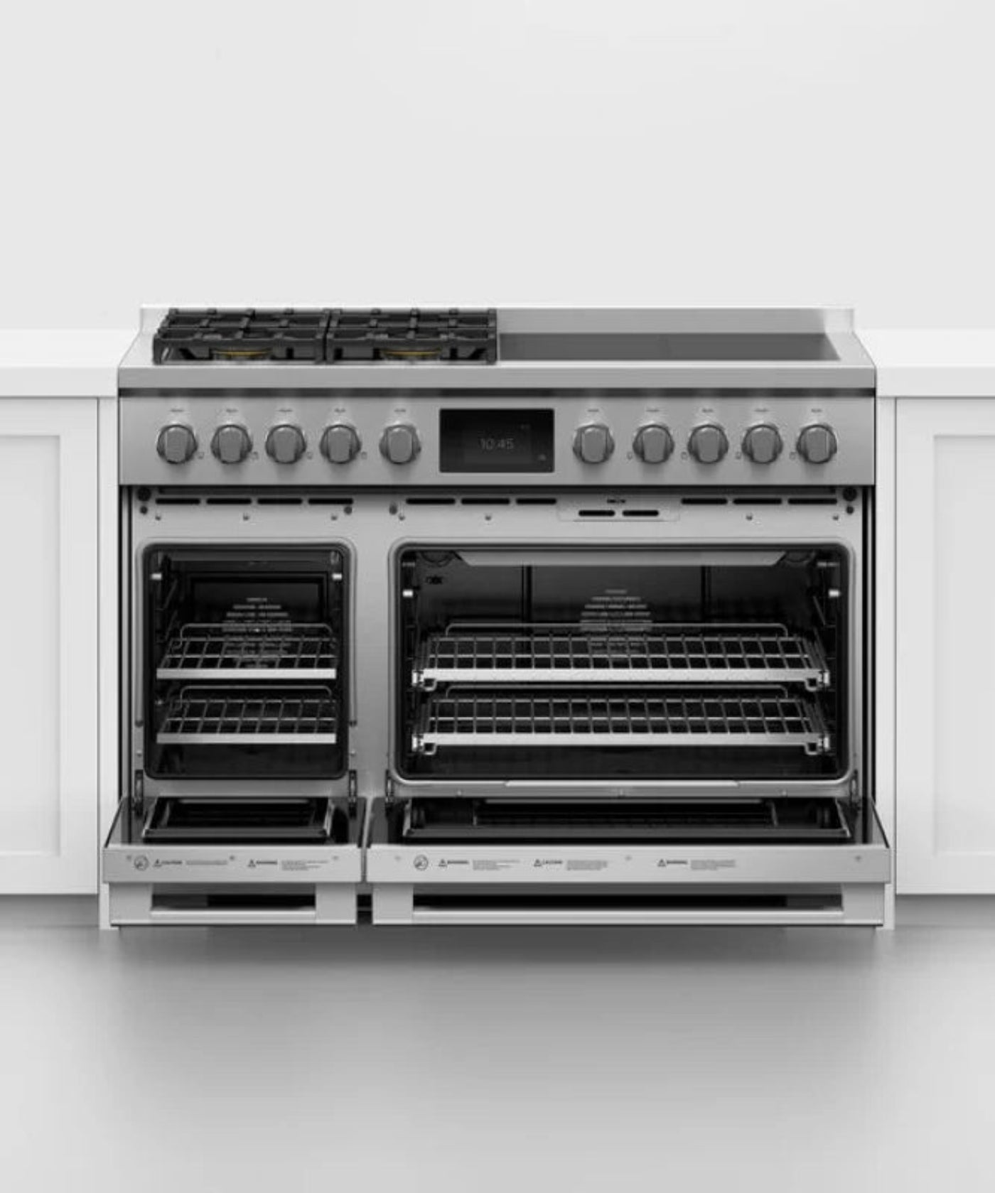 Fisher Paykel Dual Fuel Range, 48", 4 Burners, 4 Induction Zones, Self-cleaning, LPG Other - RHV3484L