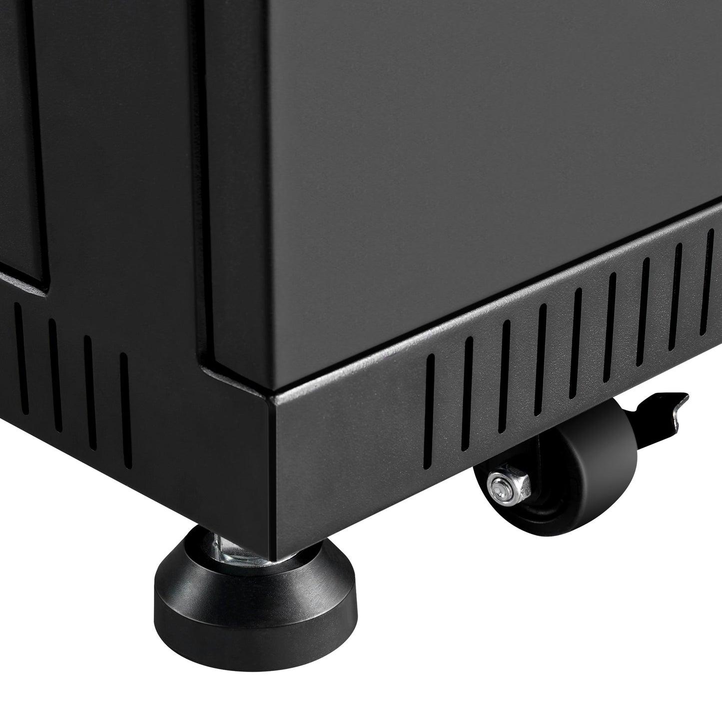Rich Solar Battery Server Rack for ALPHA 5 PRO | 6-Slot Enclosed Battery Cabinet | Includes Wheels & 600A Bus Bar Covers | Pre-assembled - RS-SRA5P