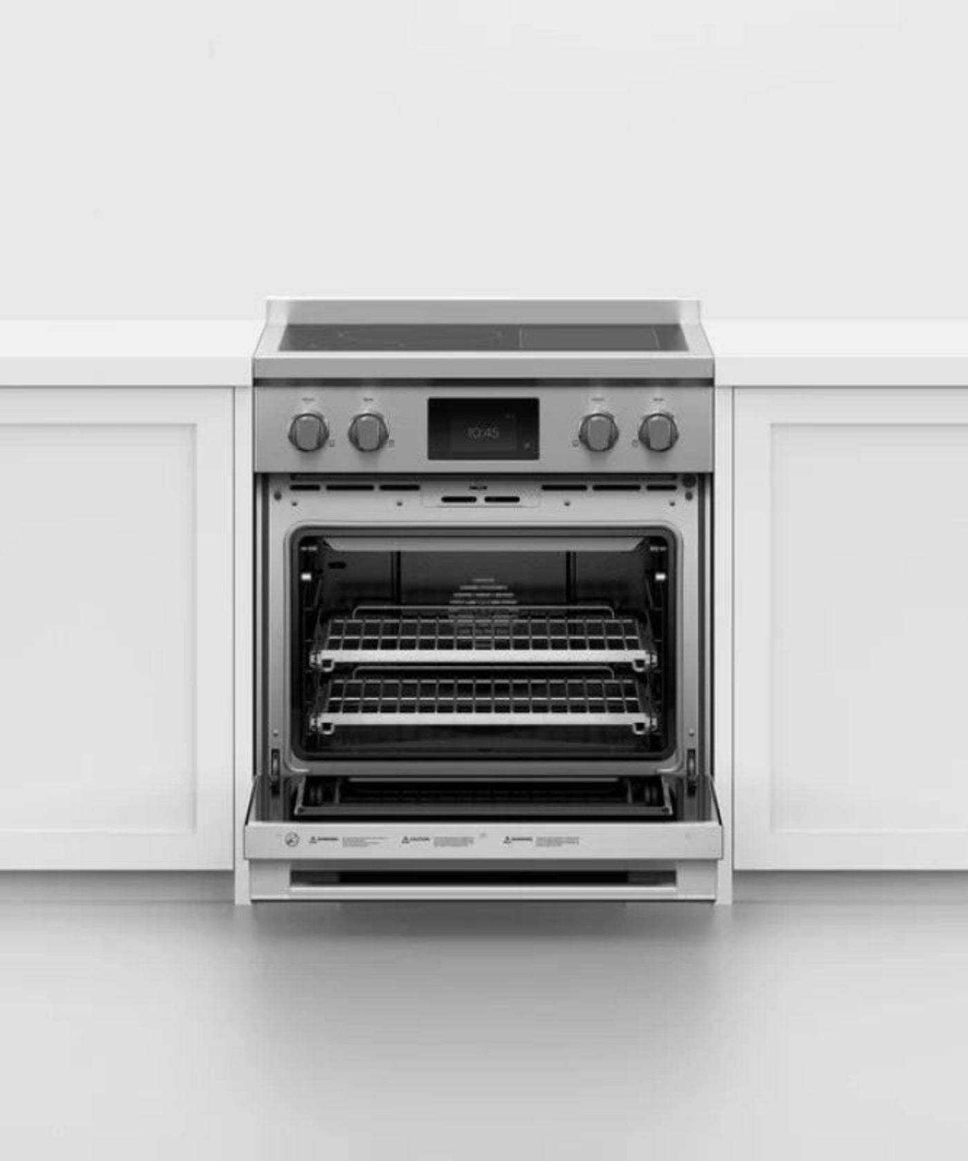 Fisher Paykel 30" Series 9 Professional 4 Zone Induction Self-Cleaning Range, with SmartZone Stainless Steel - RIV3304