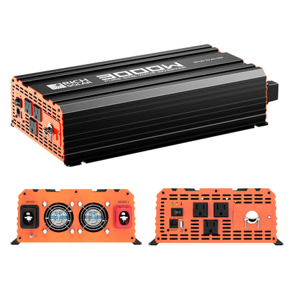 Rich Solar PURE 3K | 3000 Watt (3kW) 12 Volt Industrial Pure Sine Wave Inverter | Powerful 3000W 12V Off-Grid Inverter for RVs, Trailers, Campers, Vans, Trucks, Overlanders, Boats - RS-V3P12
