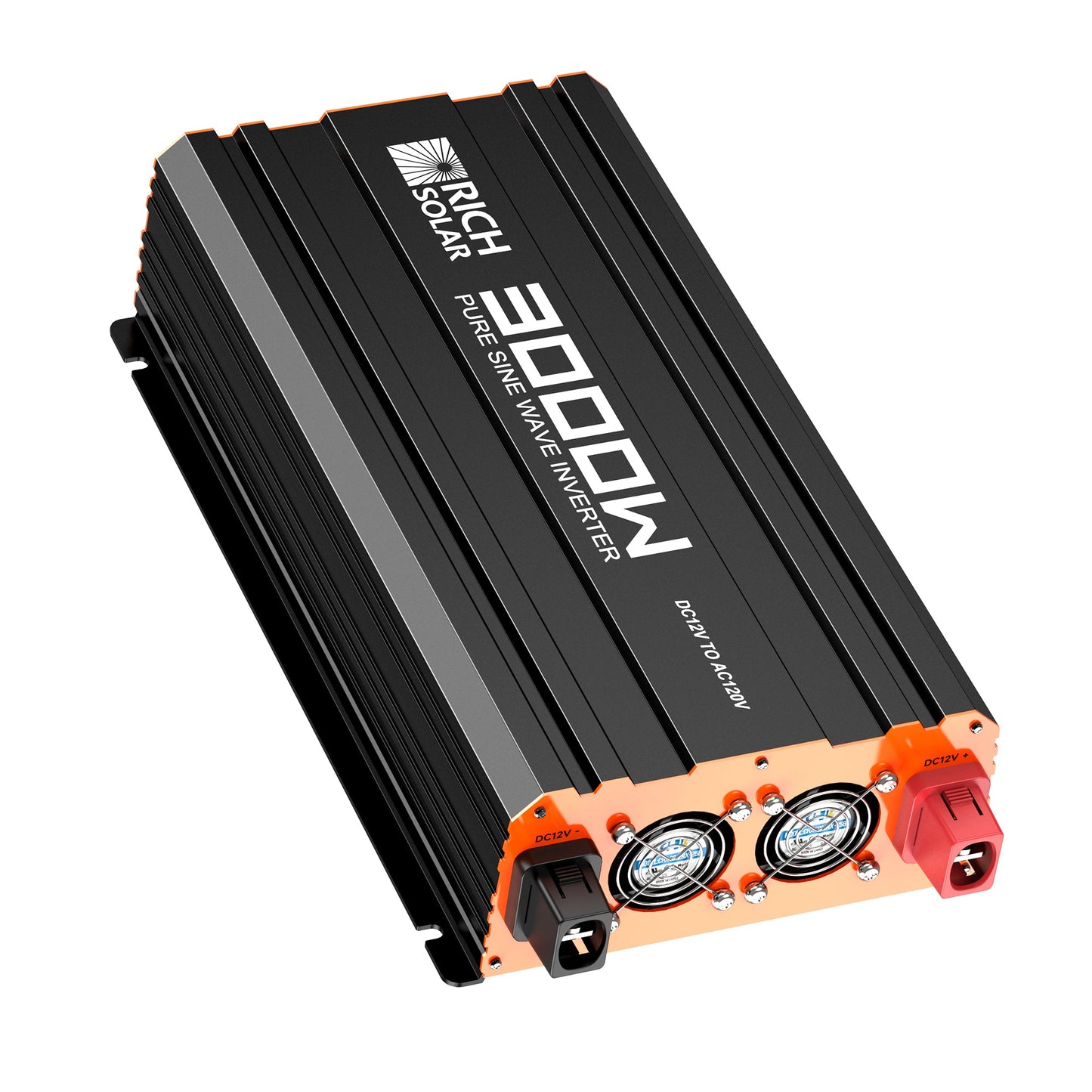 Rich Solar PURE 3K | 3000 Watt (3kW) 12 Volt Industrial Pure Sine Wave Inverter | Powerful 3000W 12V Off-Grid Inverter for RVs, Trailers, Campers, Vans, Trucks, Overlanders, Boats - RS-V3P12
