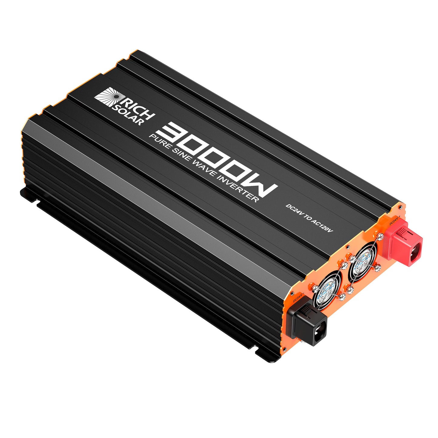 Rich Solar PURE MAX 3K | 3000 Watt (3kW) 24 Volt Industrial Pure Sine Wave Inverter | Premier 3000W 24V Off-Grid Inverter for RVs, Trailers, Campers, Vans, Trucks, Overlanders, Boats | #1 Ranked 24V Pure Sine Wave Inverter - RS-V3P24