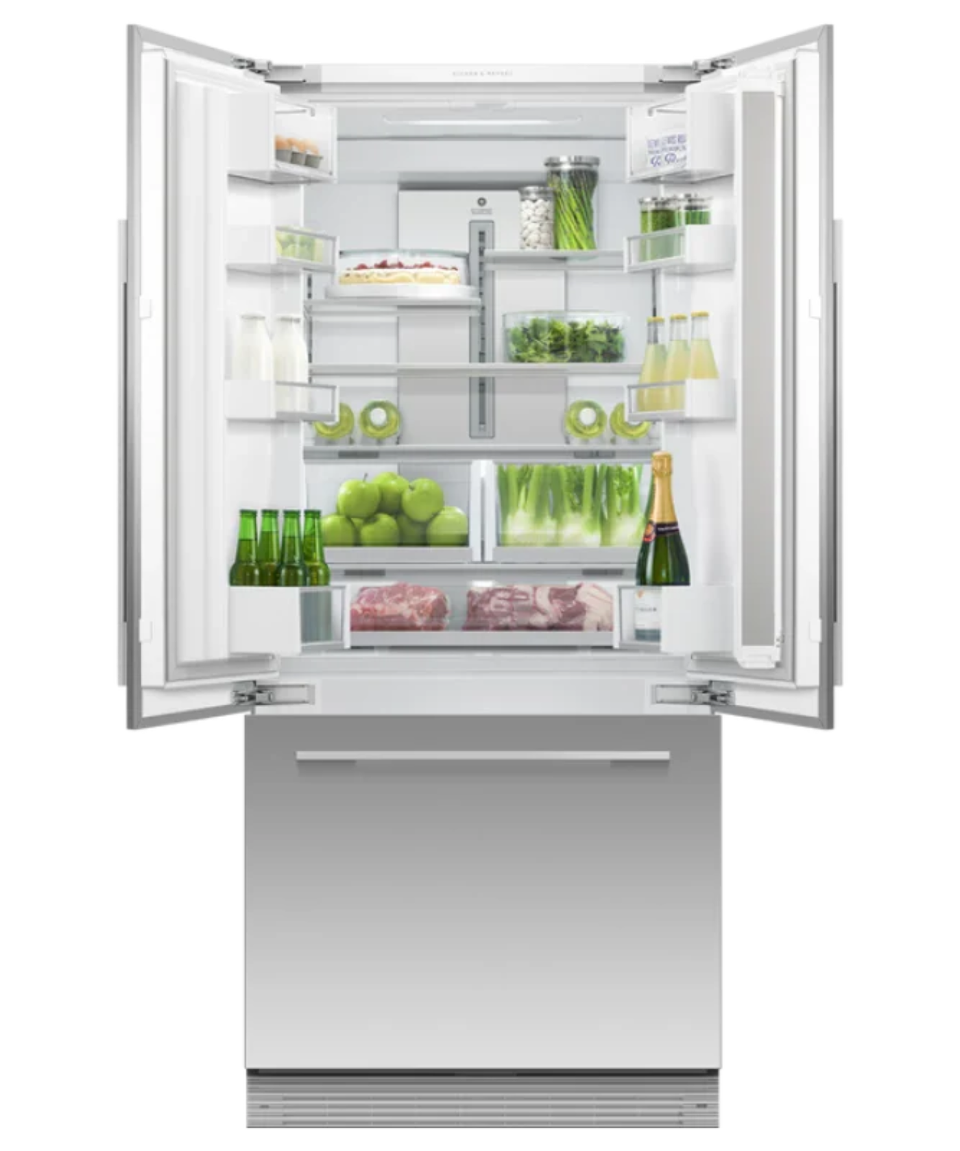 Fisher Paykel 32" Series 7 Integrated French Door Freezer, Ice & Water Stainless Steel - RS32A72U1