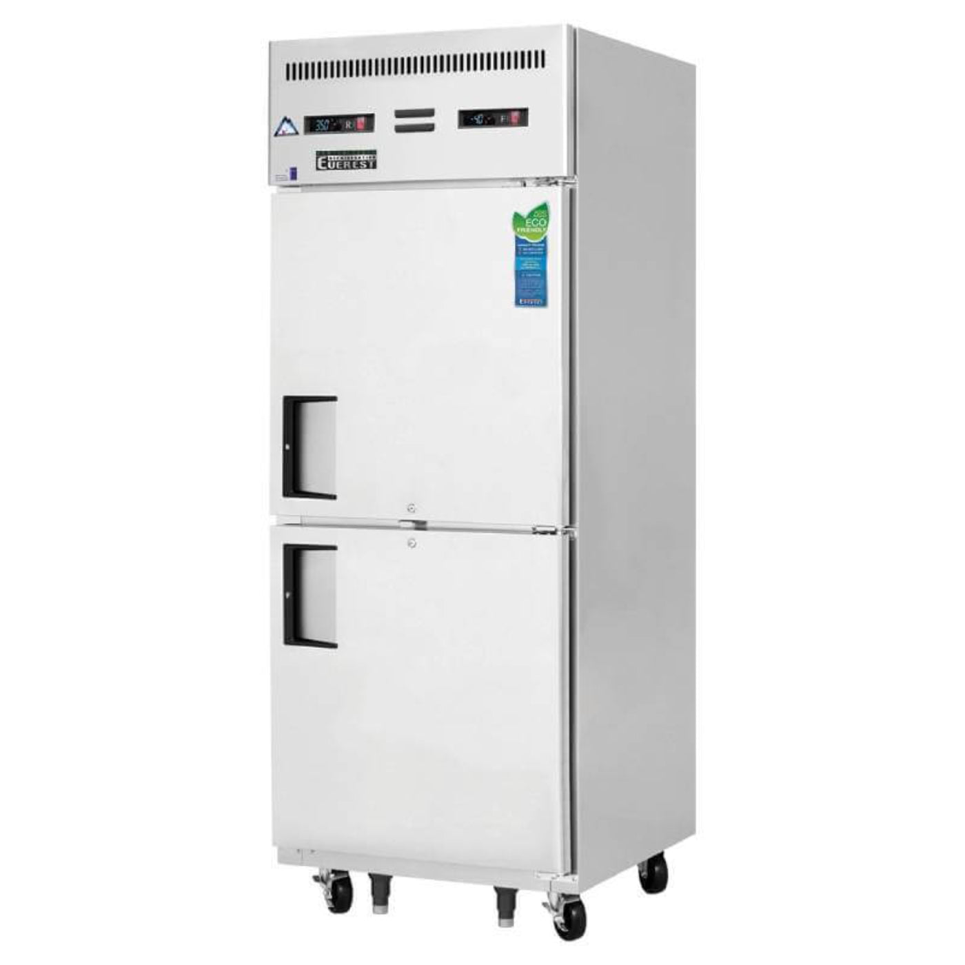 Everest - ESRFH2, Commercial 29" Two Solid Door Reach-In Refrigerator Freezer F 11 cu.ft. / R 11 cu.ft - ESRFH2.