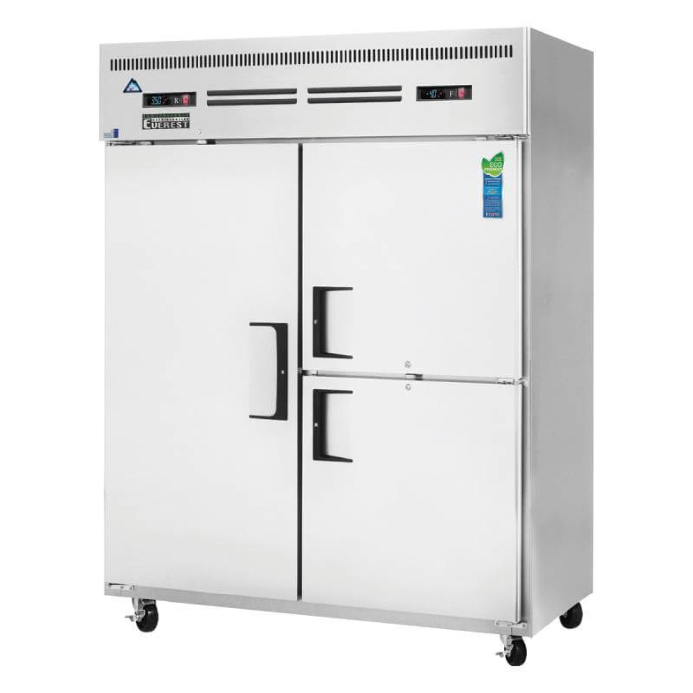 Everest - ESWQ3, Commercial 59" Three Solid Door Reach-In Refrigerator Freezer 55 cu.ft. - ESWQ3