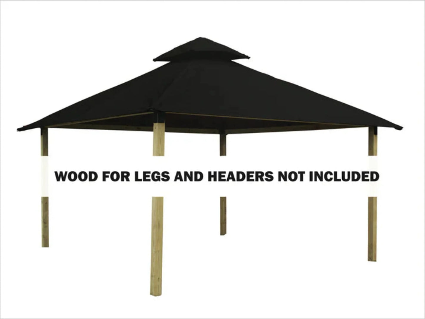 GREE Riverstone Industries ACACIA AGK14-SD 14 sq. ft. Gazebo Roof Framing And Mounting Kit with Sundura Canopy - AGK14-SD RED