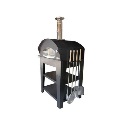 Rossofuoco Benni Pizza Oven Deluxe Cart - Black