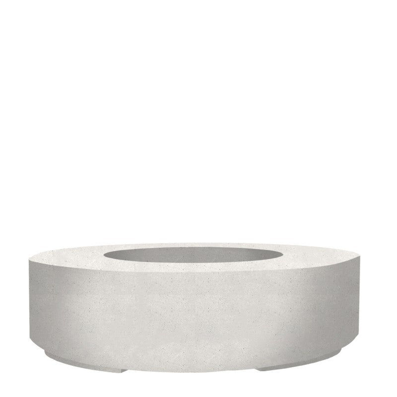 Prism Hardscapes Rotondo 80 Fire Pit-Ultra White