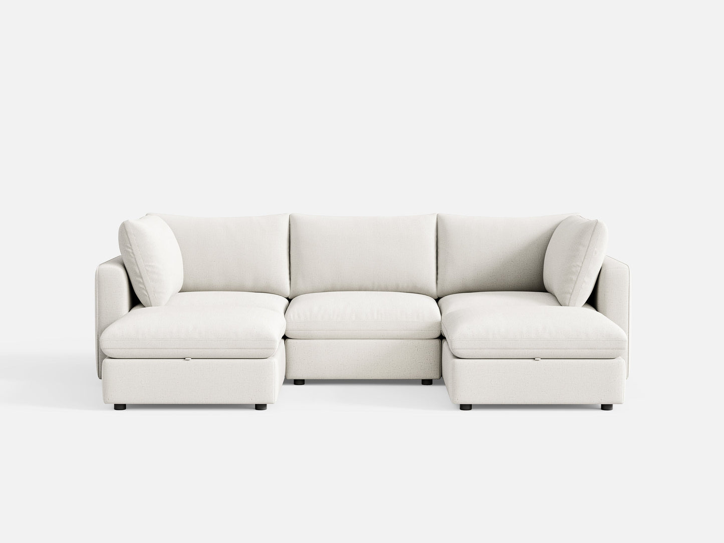 LINSY HOME RUBIK V 3 Seats with 2 Ottomans - S500-01X-3220-1-US-SPF-Sofa-0