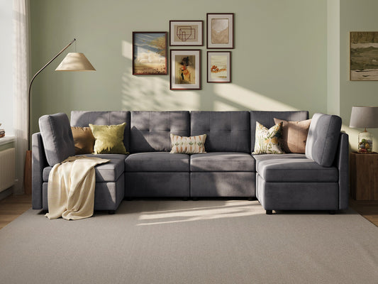 LINSY HOME RUBIK III 6 Seats Sofa - US-LH-SPF-Sofa-S800-F11-60-0-00
