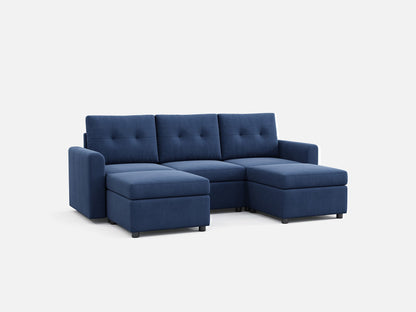 LINSY HOME RUBIK III 3 Seats with 2 Ottomans - US-LH-SPF-Sofa-S800-F11-32-0-00