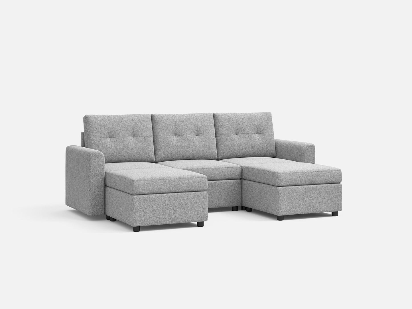 LINSY HOME RUBIK III 3 Seats with 2 Ottomans - US-LH-SPF-Sofa-S800-F11-32-0-00