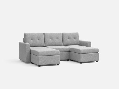 LINSY HOME RUBIK III 3 Seats with 2 Ottomans - US-LH-SPF-Sofa-S800-F11-32-0-00