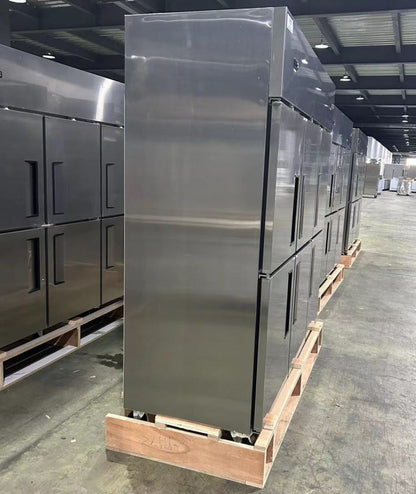 Chef AAA - SCD-660F 72" Commercial Reach-In Freezer with 6 Solid Half Doors - SCD-660F