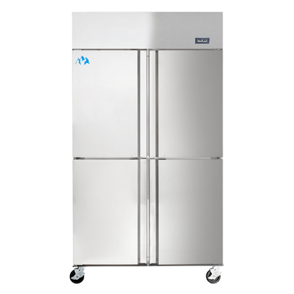 Chef AAA - SCD-880R, Commercial 4 Solid Door Reach-In Refrigerator 32cu.ft. - SCD-880R