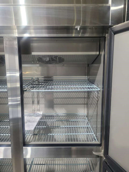 Chef AAA - SCD-880F, Commercial Solid 4 Half Door Reach-In Freezer 32 cu.ft. - SCD-880F