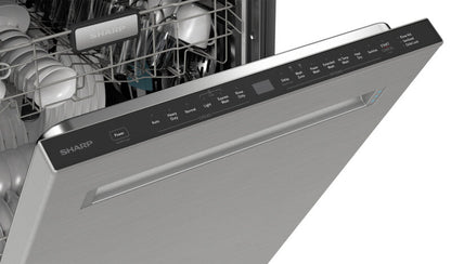Sharp SDW6726MS 24 In. Stainless Steel 47db Dishwasher
