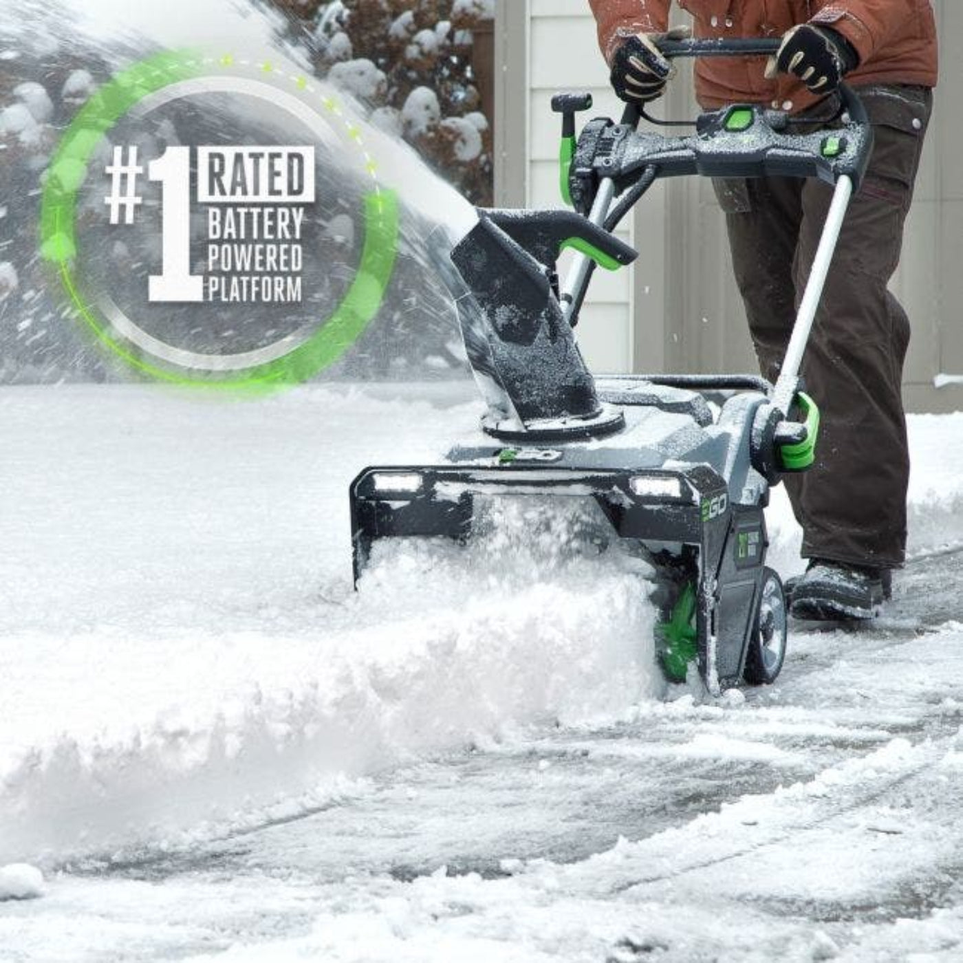 EGO Power+ 21" 56-Volt Cordless Snow Blower with Peak Power (2) 5.0Ah Batteries and Charger Included - Reconditioned - SNT2102-FC