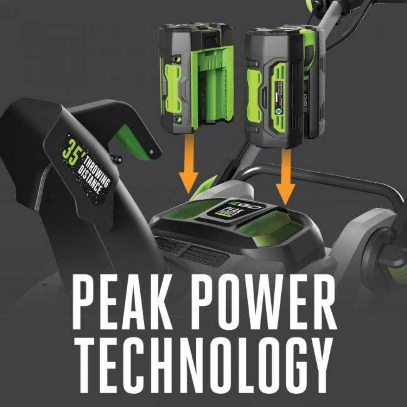 EGO Power+ 21" 56-Volt Cordless Snow Blower with Peak Power (2) 5.0Ah Batteries and Charger Included - Reconditioned - SNT2102-FC