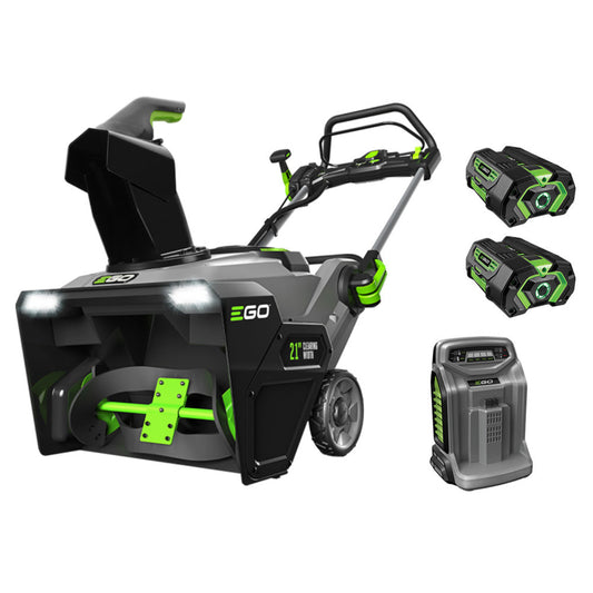 EGO Power+ 21" 56-Volt Cordless Snow Blower with Peak Power (2) 5.0Ah Batteries and Charger Included - Reconditioned - SNT2102-FC