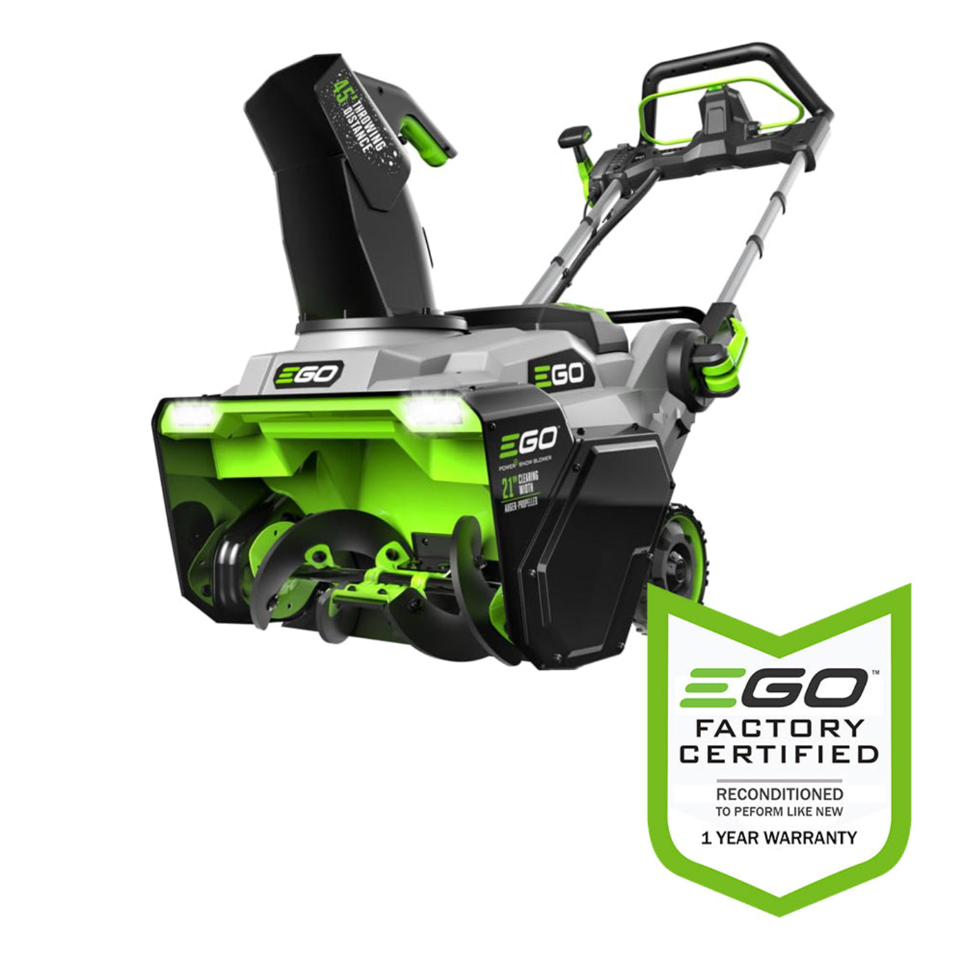 EGO Power+  Auger Propelled 21" Snow Blower - Batteries and Charger Not Included - Reconditioned - SNT2120AP