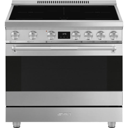 Smeg Range with Induction Hob 36" Aesthetic Stainless steel - SPR36UIMX