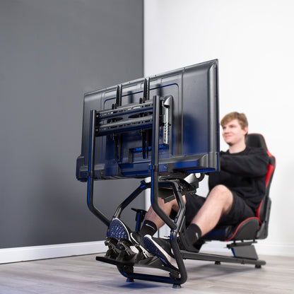 VIVO Racing Simulator Cockpit with TV Mount - 32” to 50” Screens - STAND-KIT-RACE1B