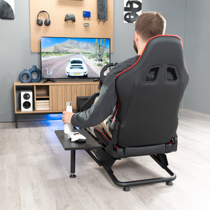VIVO Racing Simulator Cockpit with Shelf Kit - STAND-KIT-RACE1S