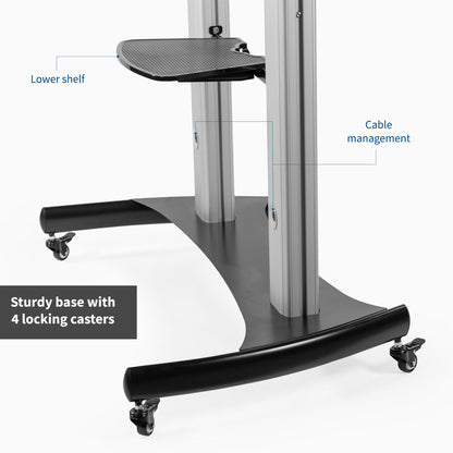 VIVO Aluminum TV Cart - 32” to 70” Screens - STAND-TV12H