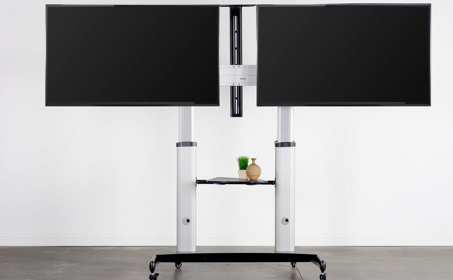 VIVO Aluminum TV Cart - 32” to 70” Screens - STAND-TV12H