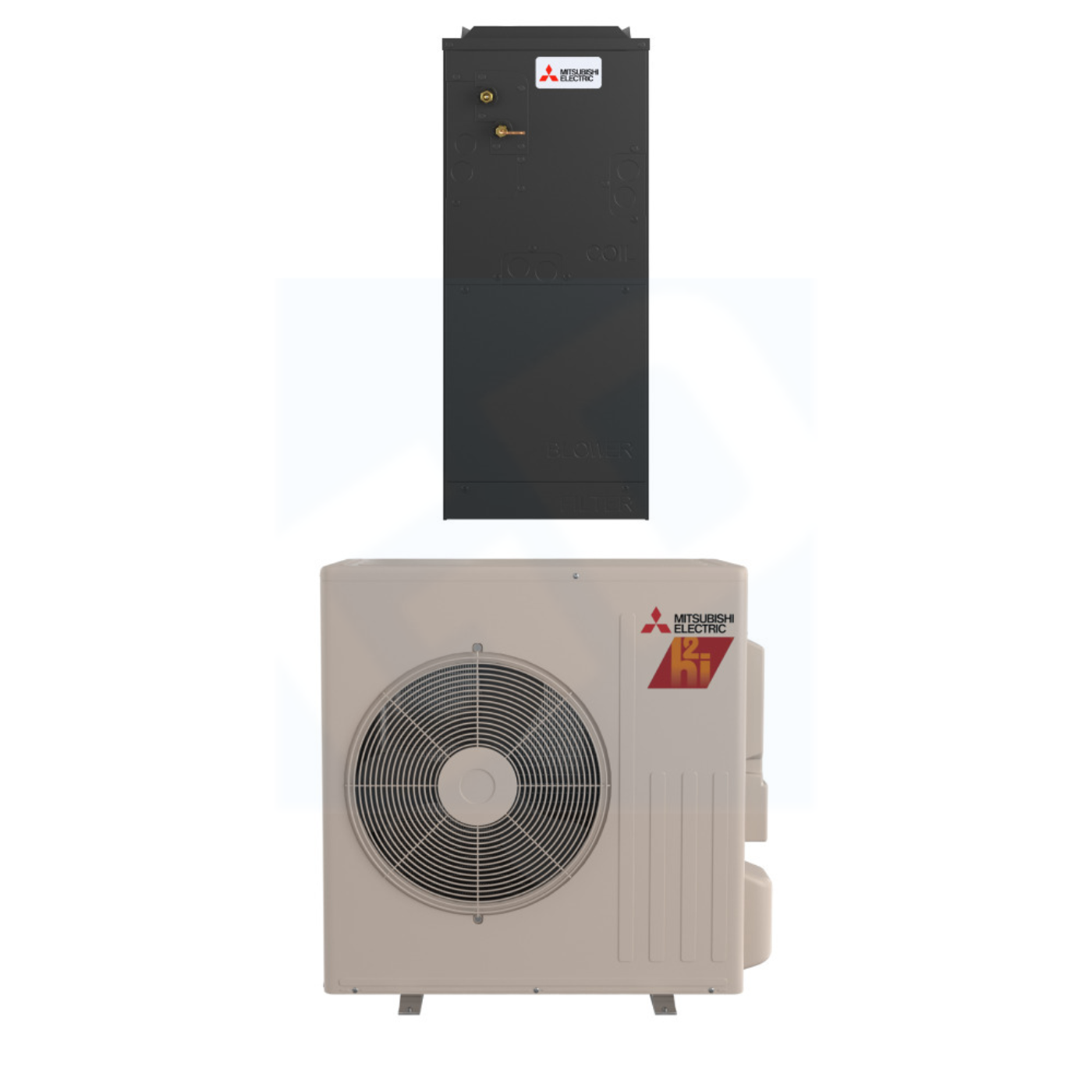 Mitsubishi Electric SVZ-AP12NL & SUZ-AA12NLHZ 12,000 BTU 16.1 SEER2 Multi Position Air Handler Hyper Heating Heat Pump System - R454B - SVZAP12NL/SUZAA12NLHZ
