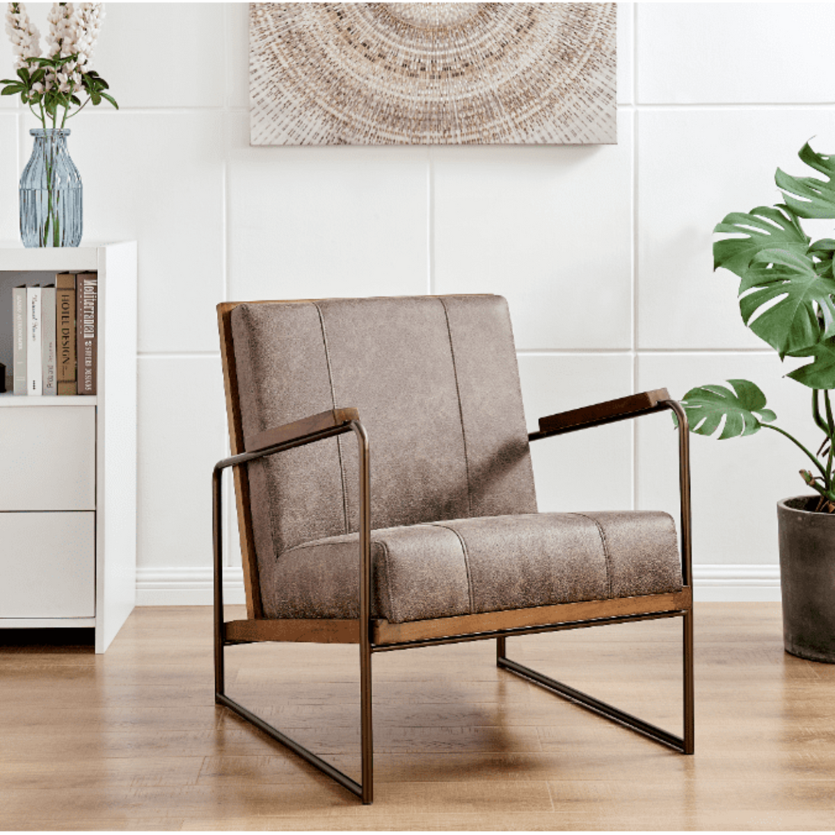New Pacific Direct Damian Fabric Accent Chair  - 9900021-277