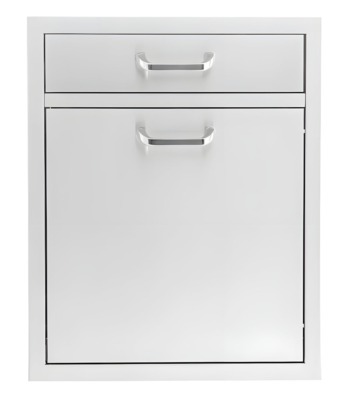 PCM 260 Series 20" Single Drawer & Roll-Out Trash/Recycling Bin Combo - BBQ-260-TR-DR