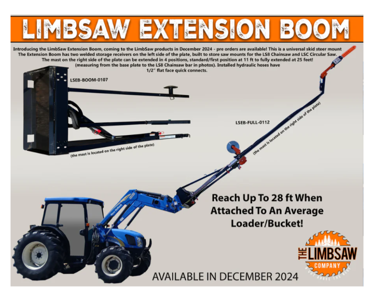 Extension Boom with LS8 Chainsaw