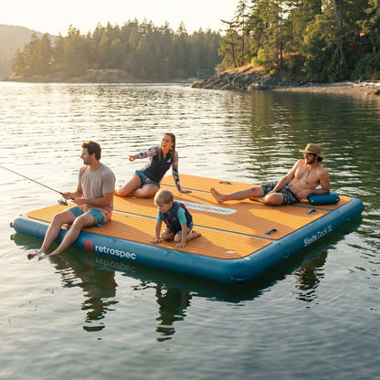 Retrospec Siesta Dock XL Inflatable Platform 10' - 6304