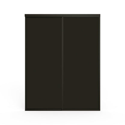 Doors22 96x80 Glass Sliding Room Divider Smoked Clear 4 panels - RDB96x80smokedclear