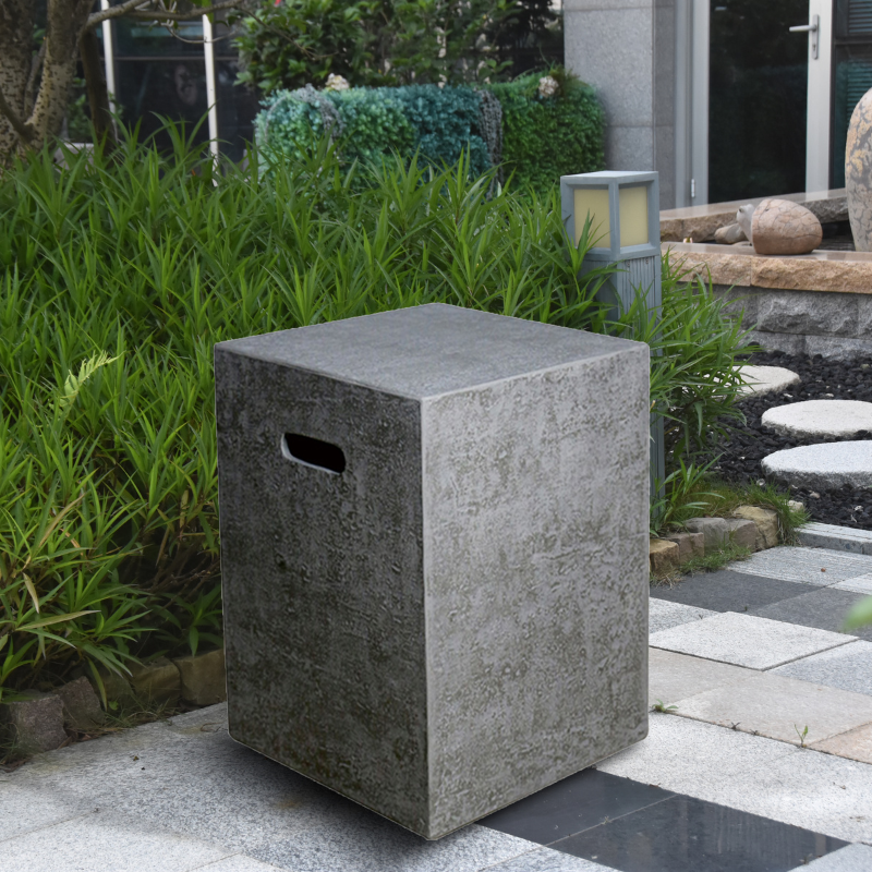 Square Tank Cover Light Gray