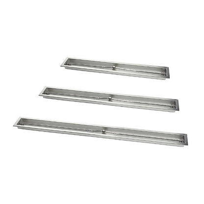 36" Stainless Steel Trough Burner with pan - 36SSTRGH